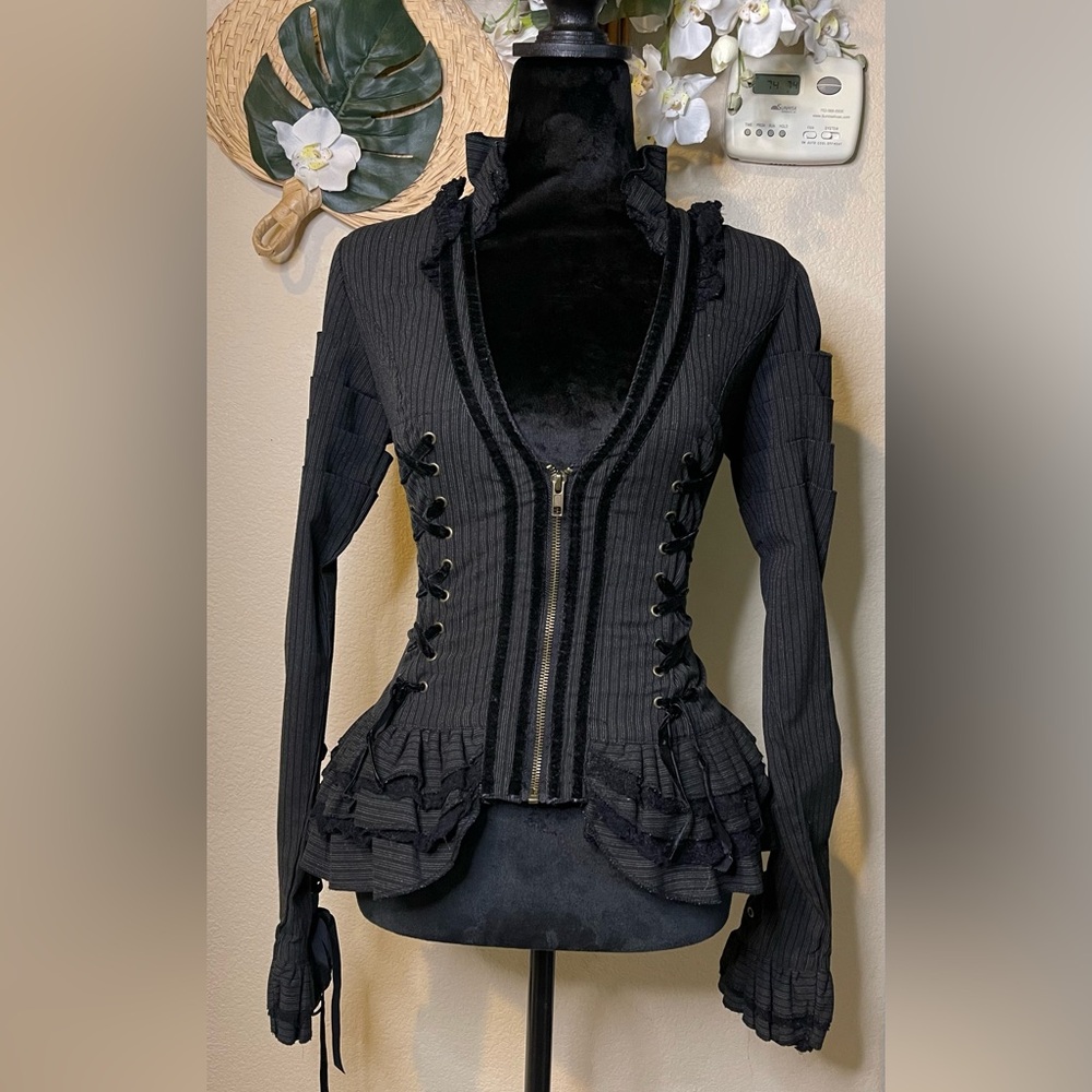 Spin Doctor Black Pinstripe Jacket